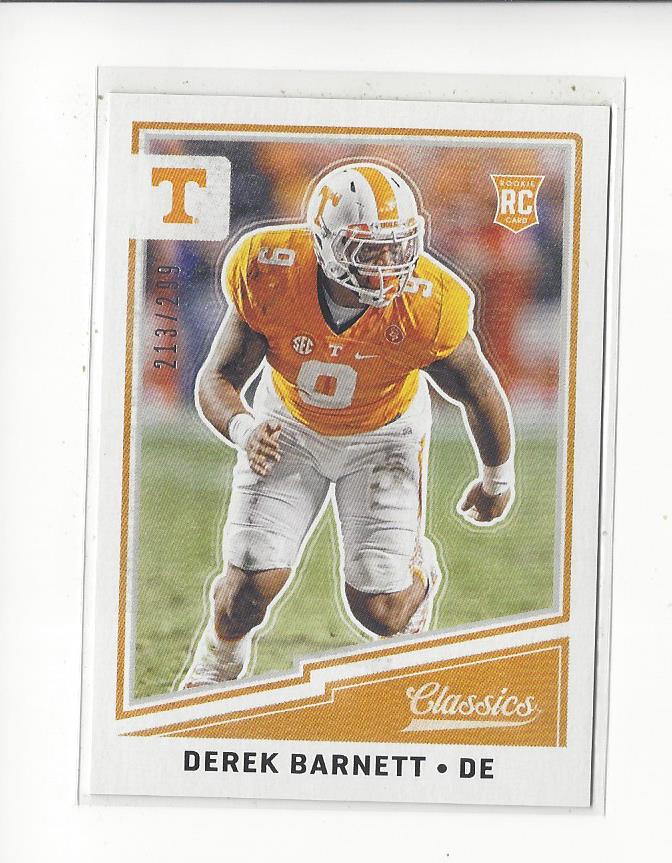 2017 Classics Red Back #227 Derek Barnett