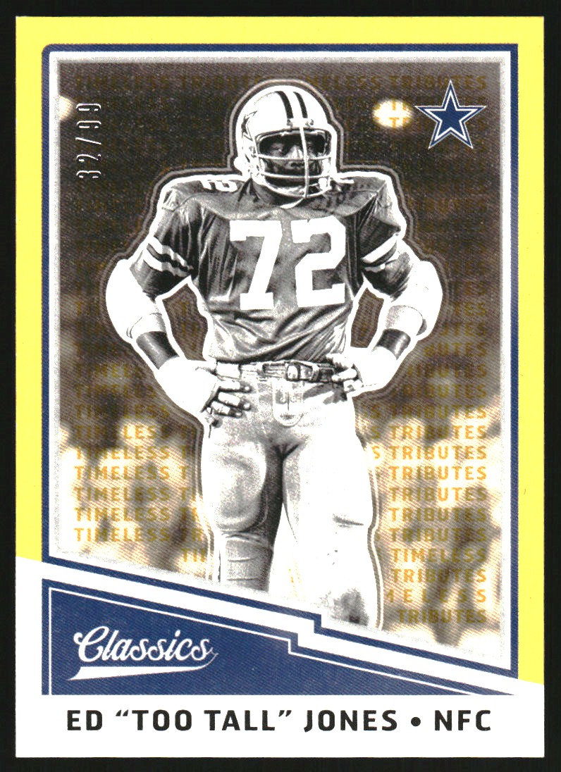 Ed Too Tall Jones Card 2017 Classics Significant Signatures #171