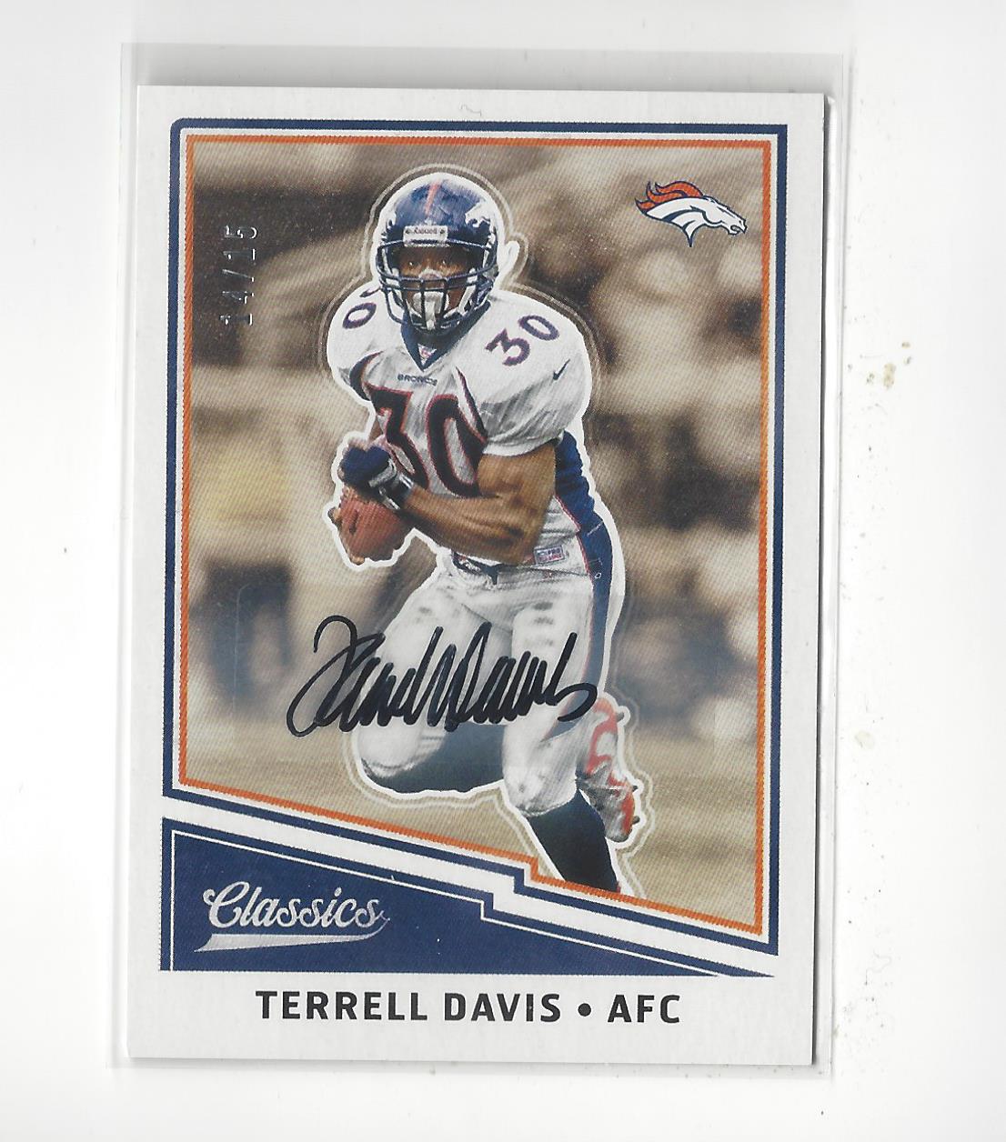 2017 Classics Significant Signatures #191 Terrell Davis/15