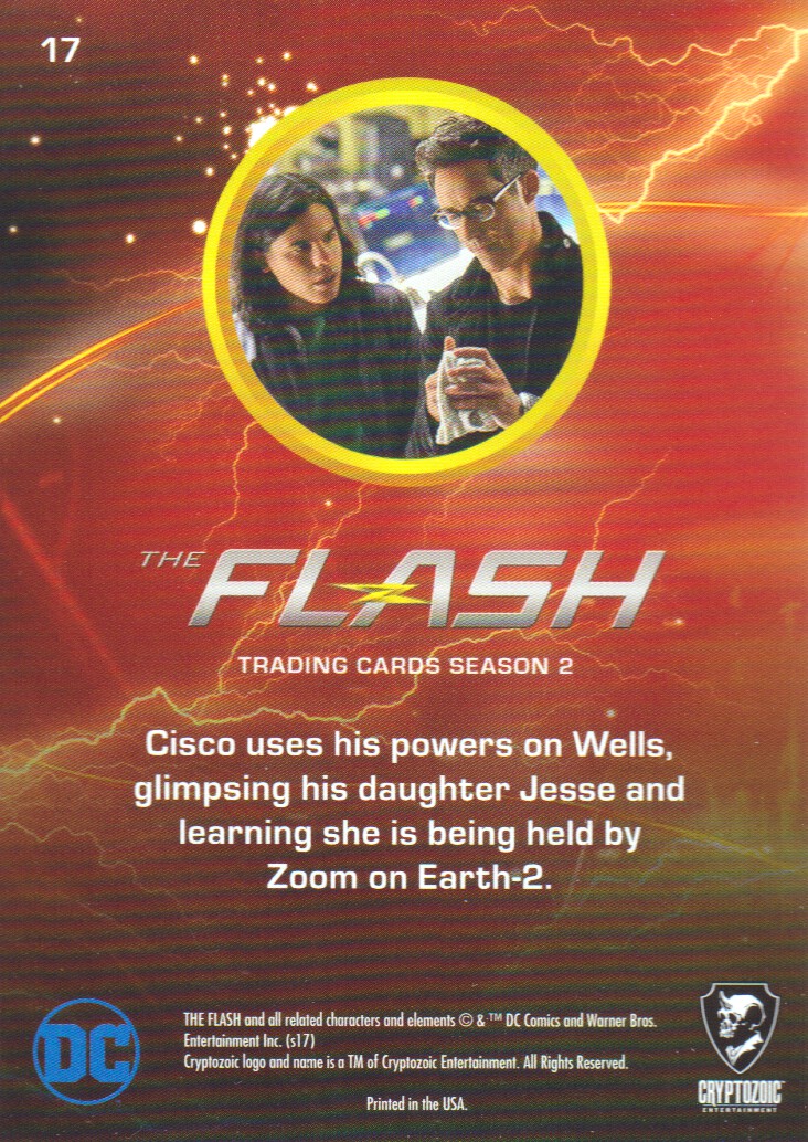 2017 Cryptozoic The Flash Season 2 Rainbow Foil #17 Secrets Revealed back image