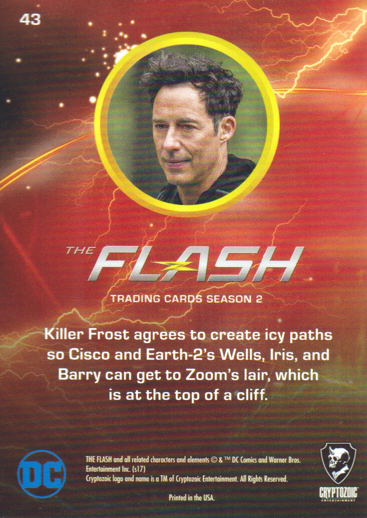 2017 Cryptozoic The Flash Season 2 Scarlet Speedster Deco Foil #43 Killer Climb back image