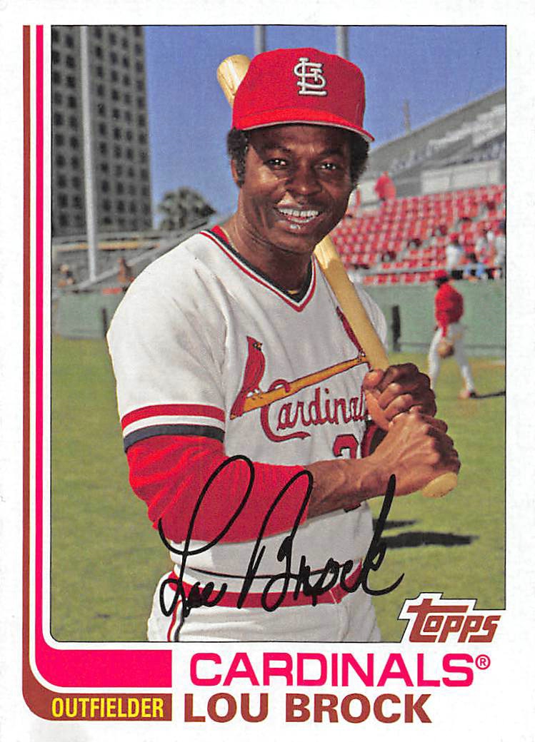 Lou Brock cards (1992-2024) Cardinals Cubs - You Choose