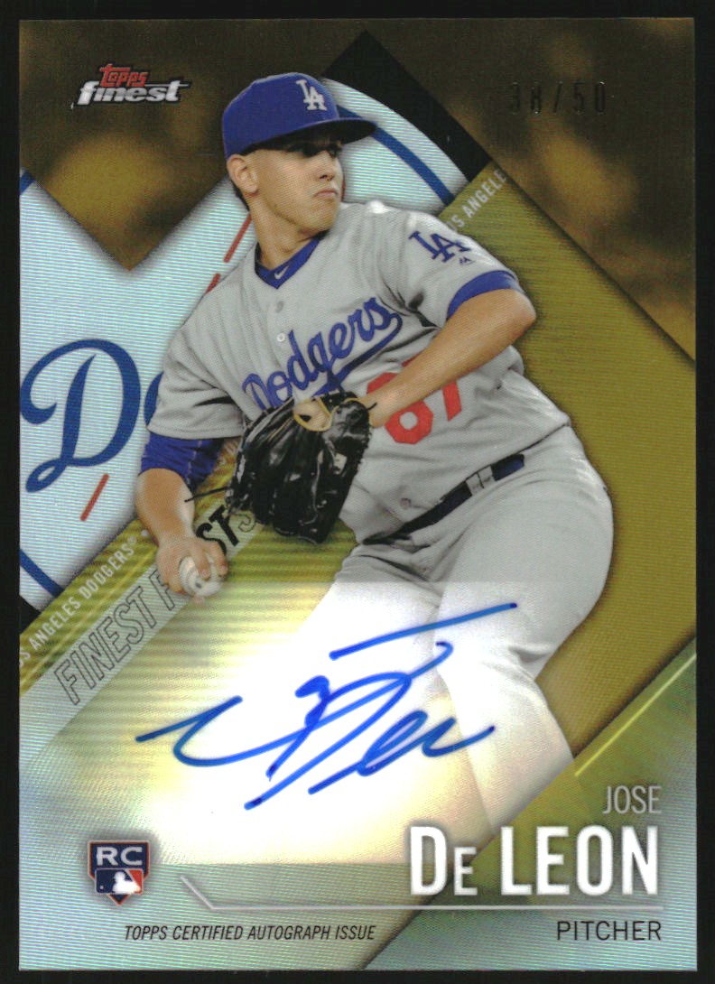 2017 Bowman Chrome #75A Jose De Leon RC on Fanatics Collect