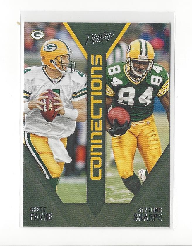 2017 Prestige Connections #14 Brett Favre/Sterling Sharpe - NM-MT