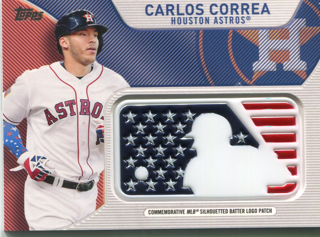 2017 Topps Independence Day MLB Logo Patch #IDMLCCO Carlos Correa