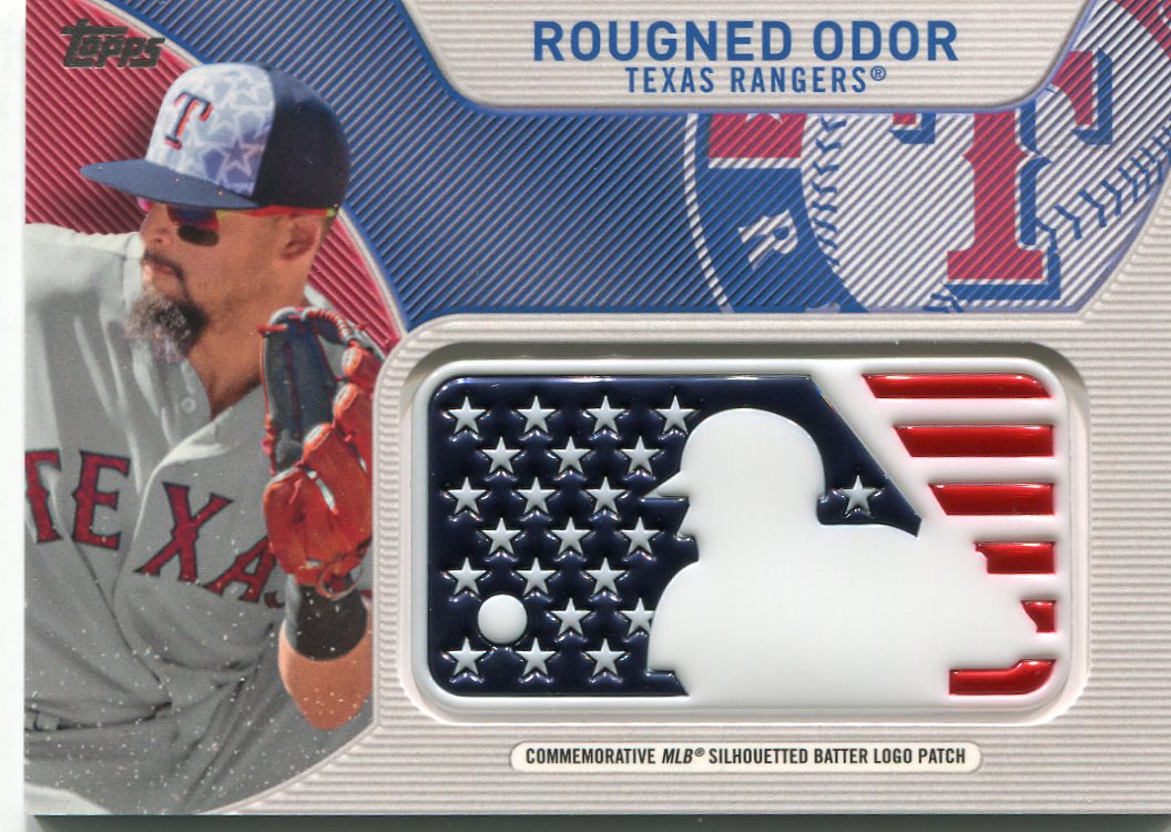 2017 Topps Independence Day MLB Logo Patch #IDMLRO Rougned Odor