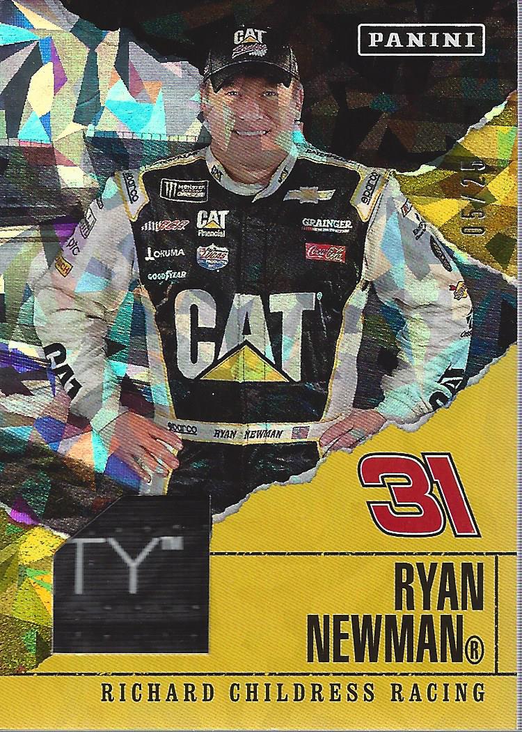 2017 Panini Father's Day Racing Memorabilia Cracked Ice #4 Ryan Newman