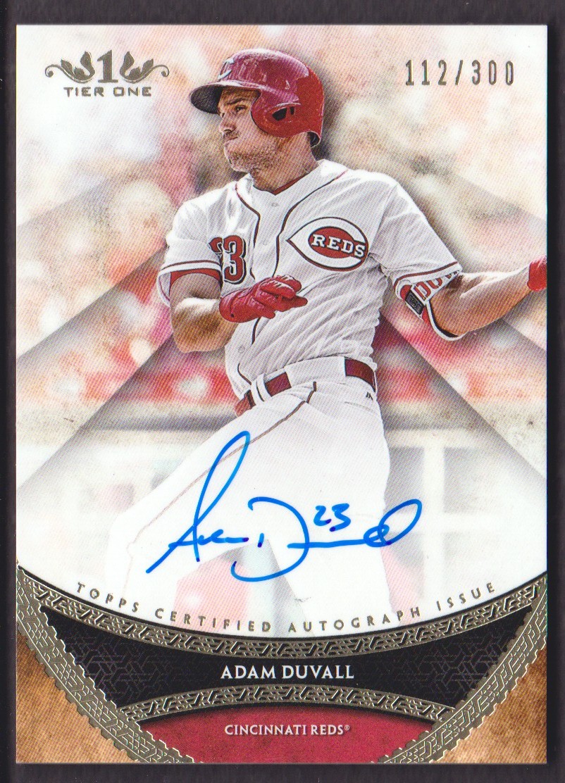 2017 Topps Tier One Prime Performers Autographs #PPAADU Adam Duvall/300