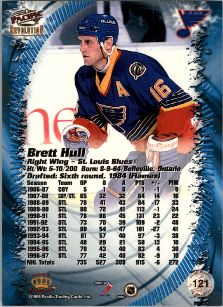1997-98 Revolution Copper #121 Brett Hull back image