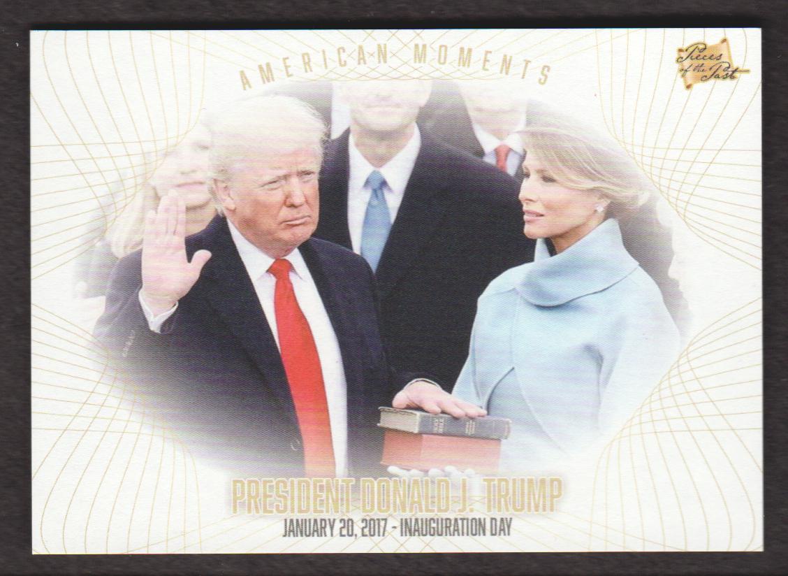 2017-18 The Bar Pieces of the Past Promos #PROMO5 President Donald J. Trump