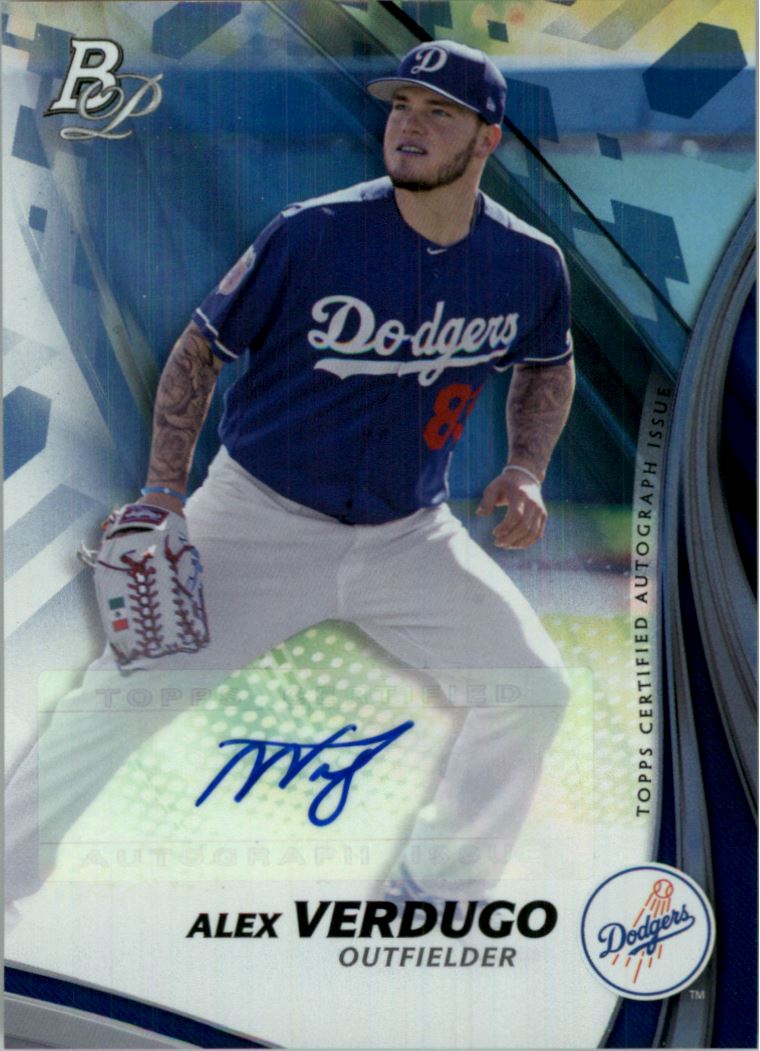 2017 Bowman Platinum Top Prospects Autographs #TPAV Alex Verdugo