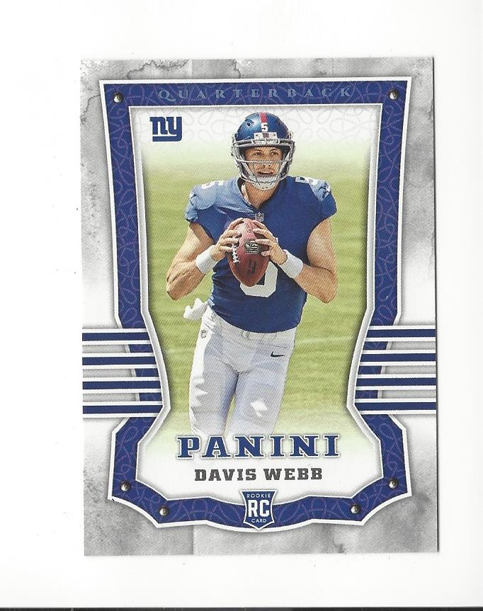 2017 Panini #106 Davis Webb RC