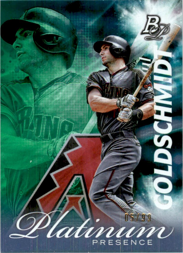 2017 Bowman Platinum Platinum Presence Green #PPPG Paul Goldschmidt