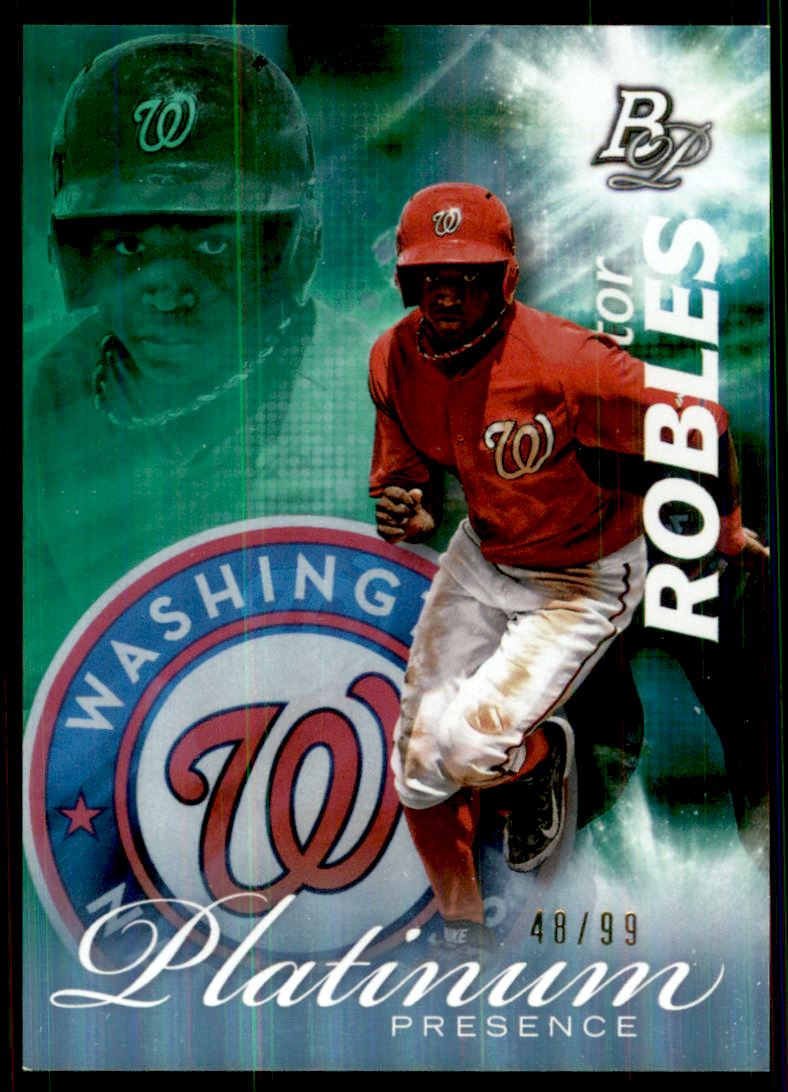 2017 Bowman Platinum Platinum Presence Green #PPVR Victor Robles