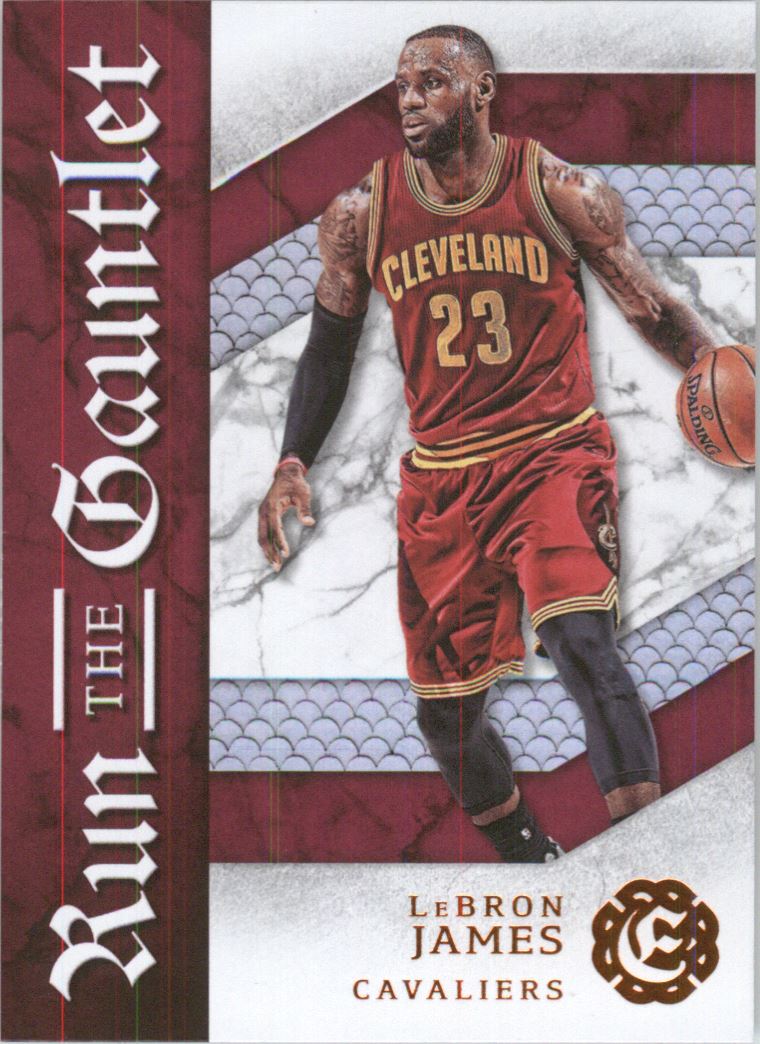 2016-17 Panini Excalibur Run the Gauntlet #4 LeBron James