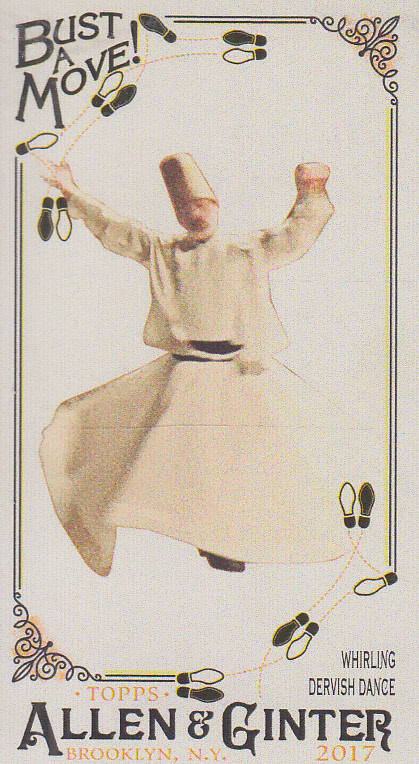 2017 Topps Allen and Ginter Mini Bust a Move #BAM15 Whirling Dervish Dance