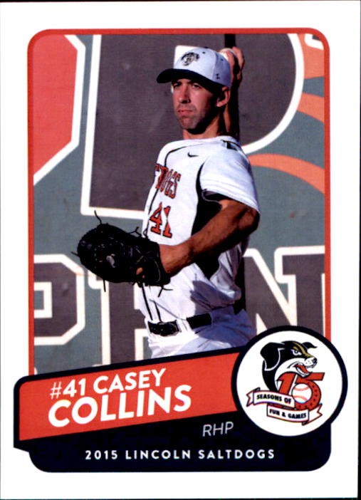 2015 Lincoln Saltdogs Team Issue #3 Casey Collins