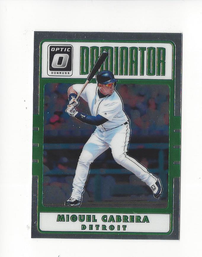 2017 Donruss Optic Dominators #D10 Miguel Cabrera