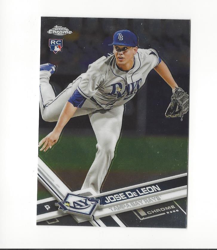 2017 Topps Chrome #77 Jose De Leon RC