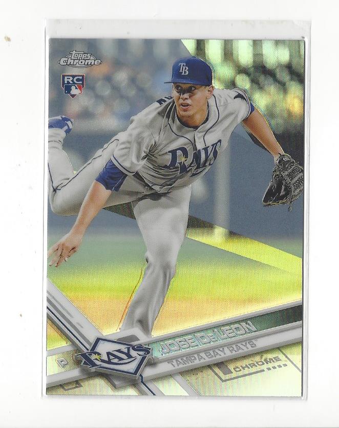 2017 Topps Chrome Refractors #77 Jose De Leon