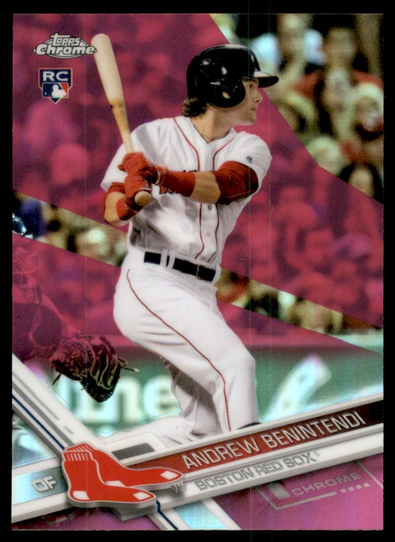 2017 Topps Chrome Pink Refractors #100 Andrew Benintendi