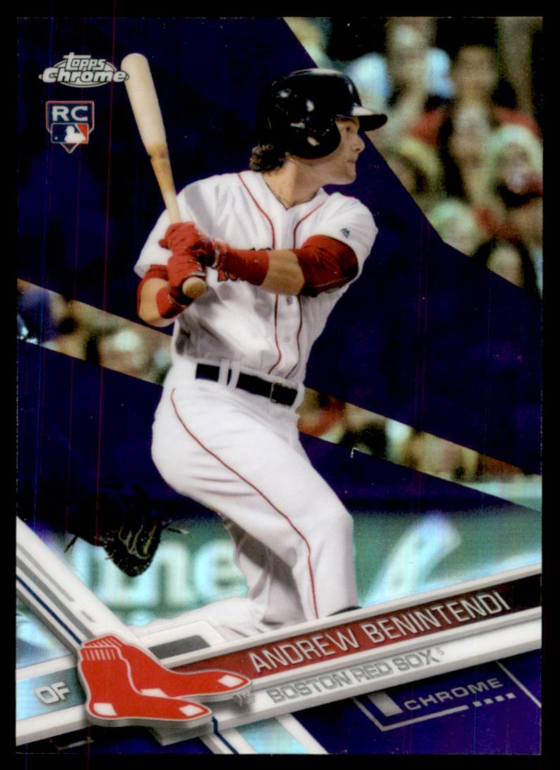 2017 Topps Chrome Purple Refractors #100 Andrew Benintendi
