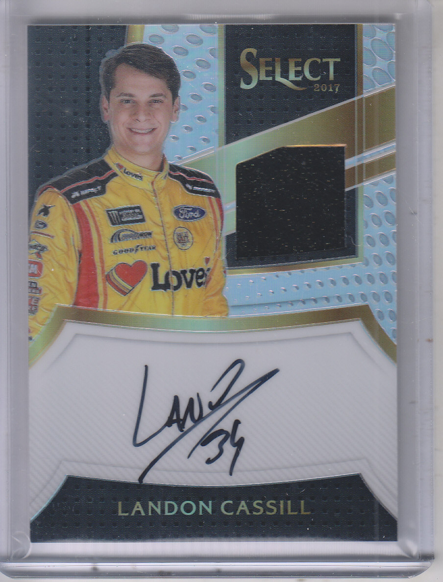 2017 Select Signature Swatches #31 Landon Cassill