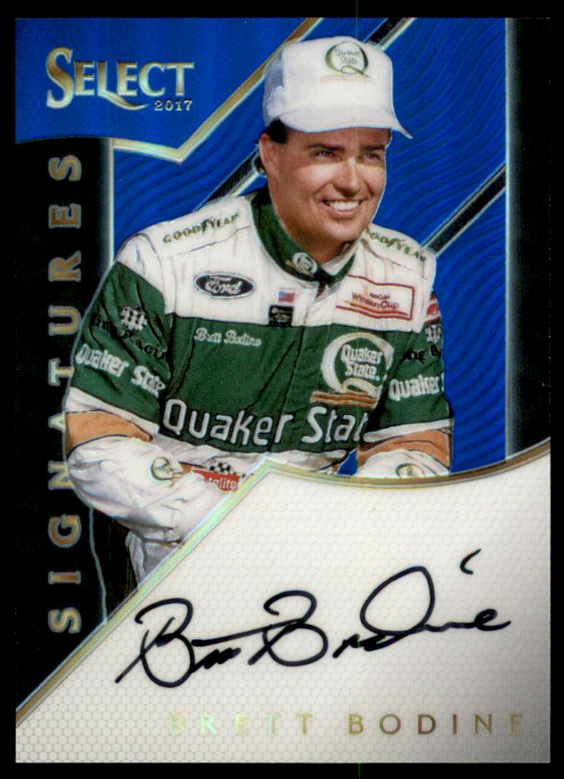 2017 Select Signatures Prizms Blue #7 Brett Bodine/99