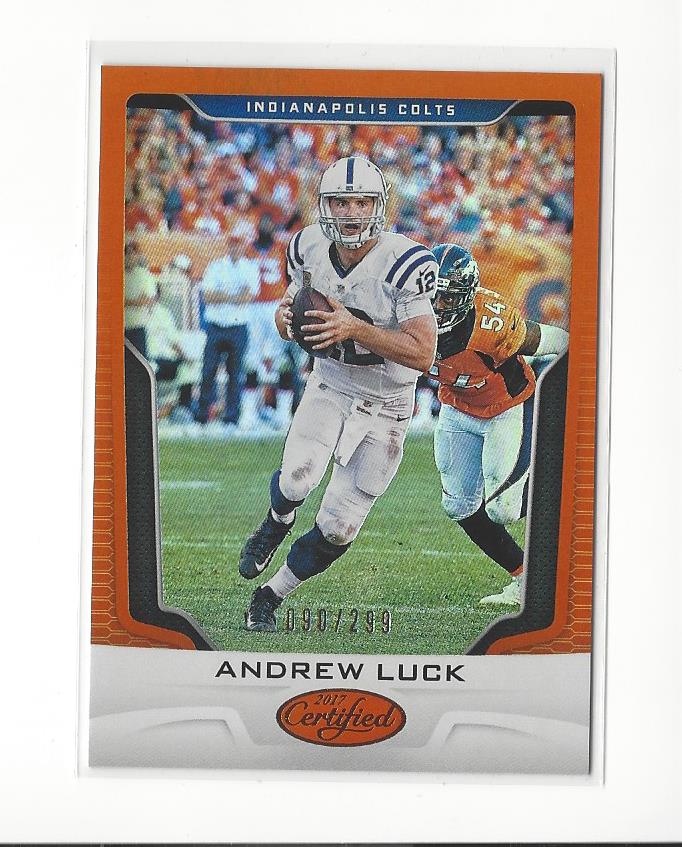 2017 Certified Mirror Orange #46 Andrew Luck