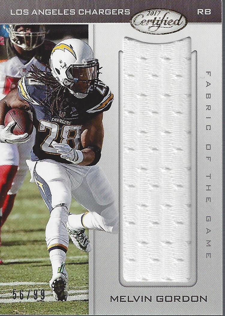 2017 Certified Fabric of the Game #51 Melvin Gordon