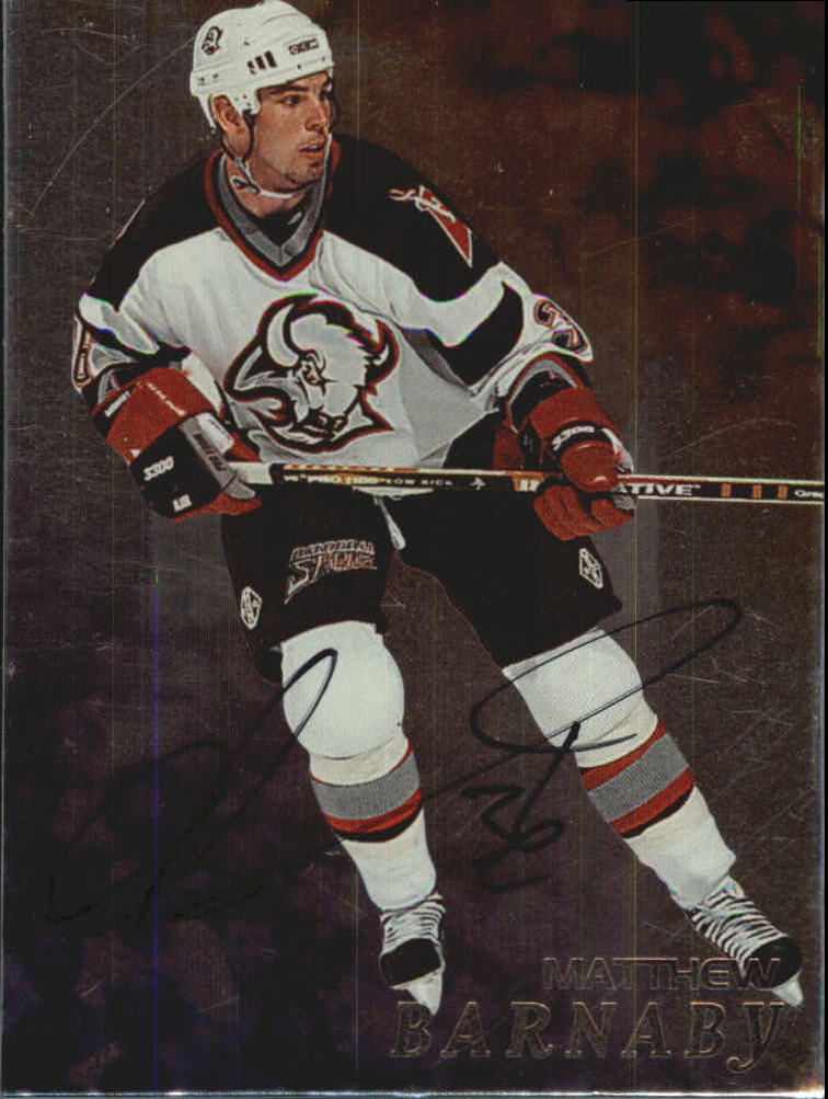 1998-99 Be A Player Autographs #14 Matthew Barnaby
