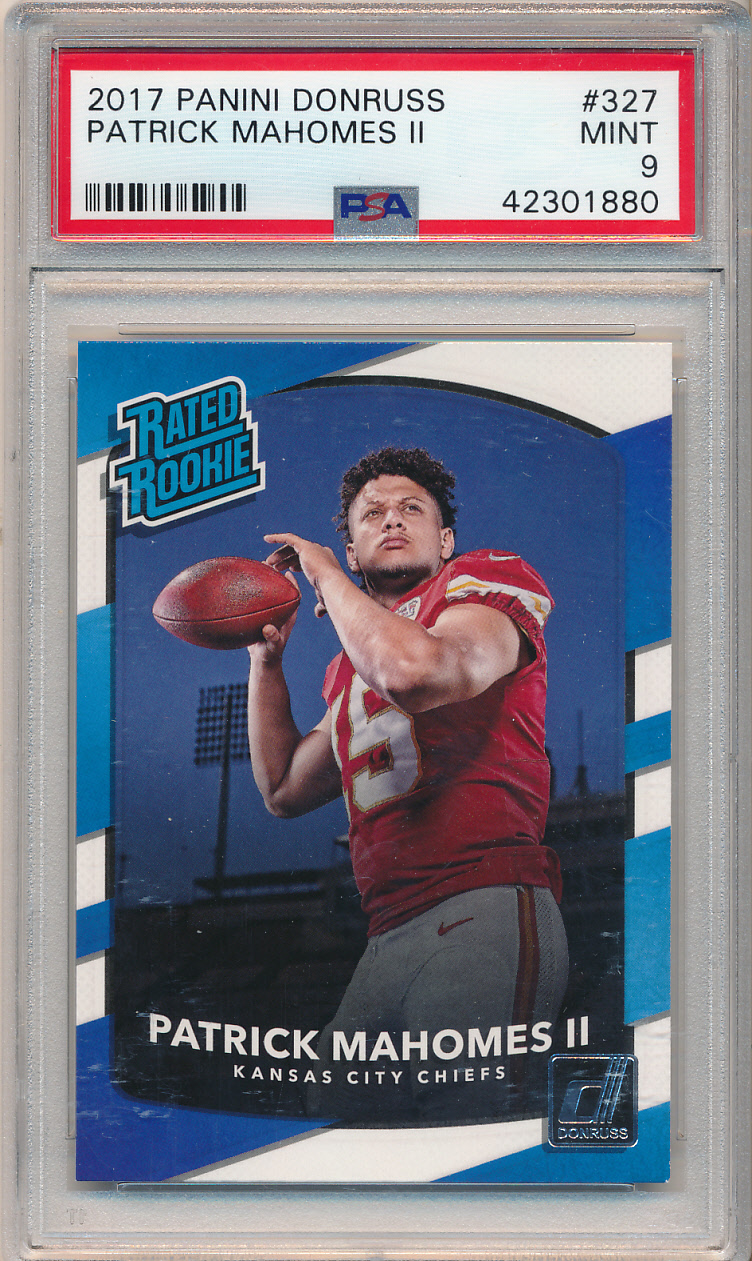 2017 PANINI SCORE PATRICK MAHOMES II #2 NFL DRAFT ROOKIE RC PSA 10 GEM MT