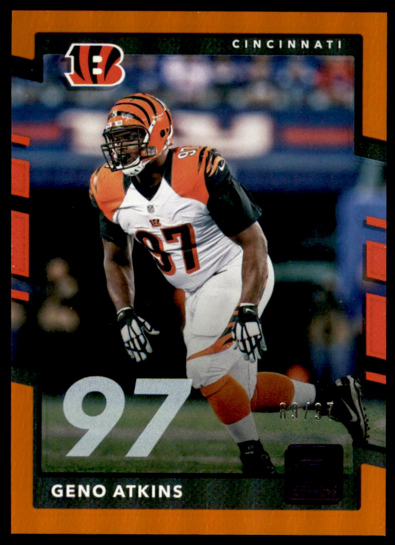 2017 Donruss Jersey Number #58 Geno Atkins/97 - NM-MT - Burbank