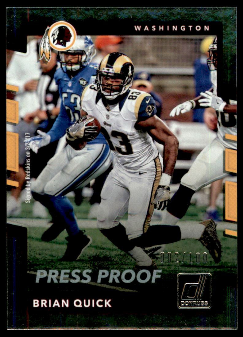 2017 Donruss Press Proofs Silver #244 Brian Quick