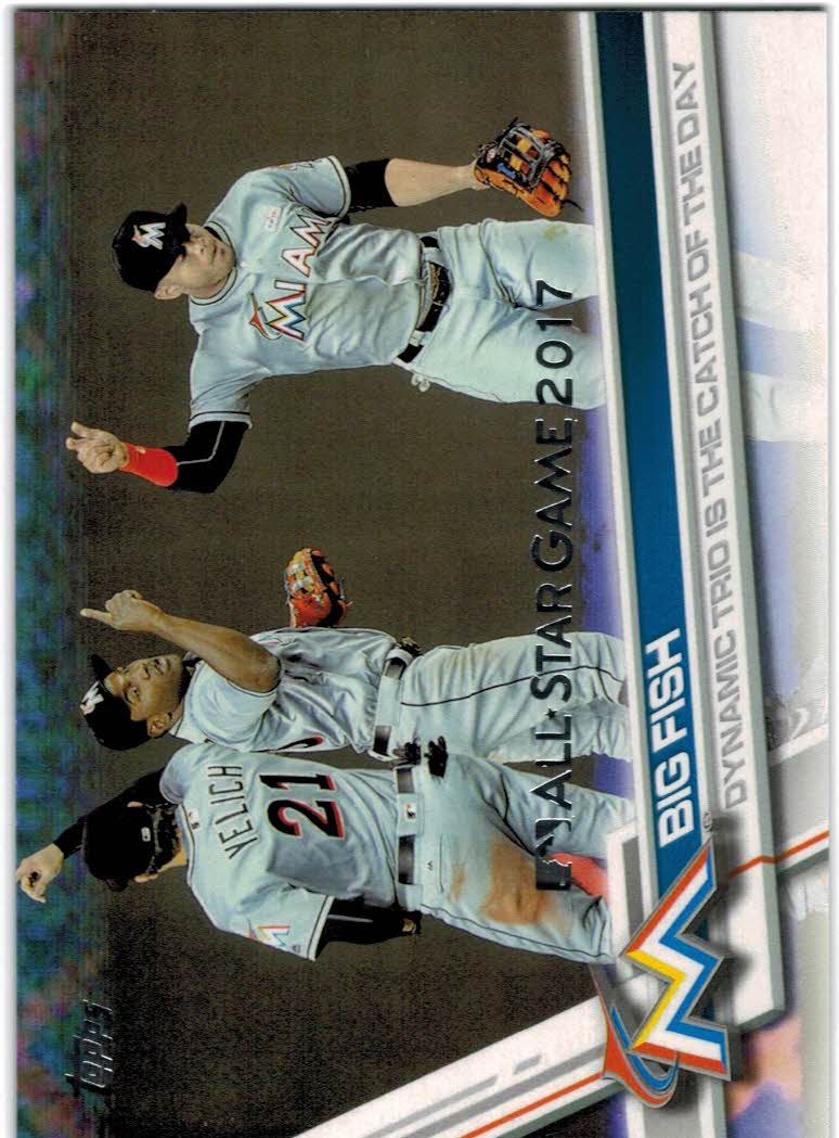2017 Topps All Star Game Silver #276 Big Fish/Marcell Ozuna/Giancarlo Stanton/Christian Yelich