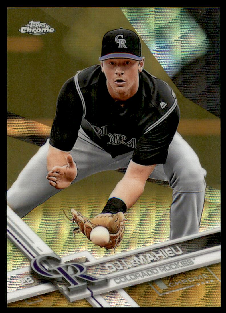 2017 Topps Chrome Gold Wave Refractors #178 DJ LeMahieu