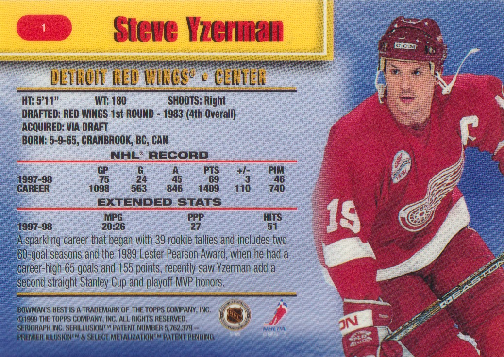 199899 Bowman's Best Hockey Cards Pick From List eBay