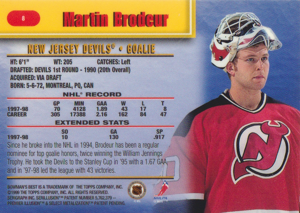 199899 Bowman's Best Hockey Cards Pick From List eBay
