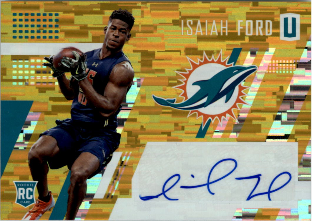 2017 Panini Unparalleled Rookie Autographs Yellow #221 Isaiah Ford/149