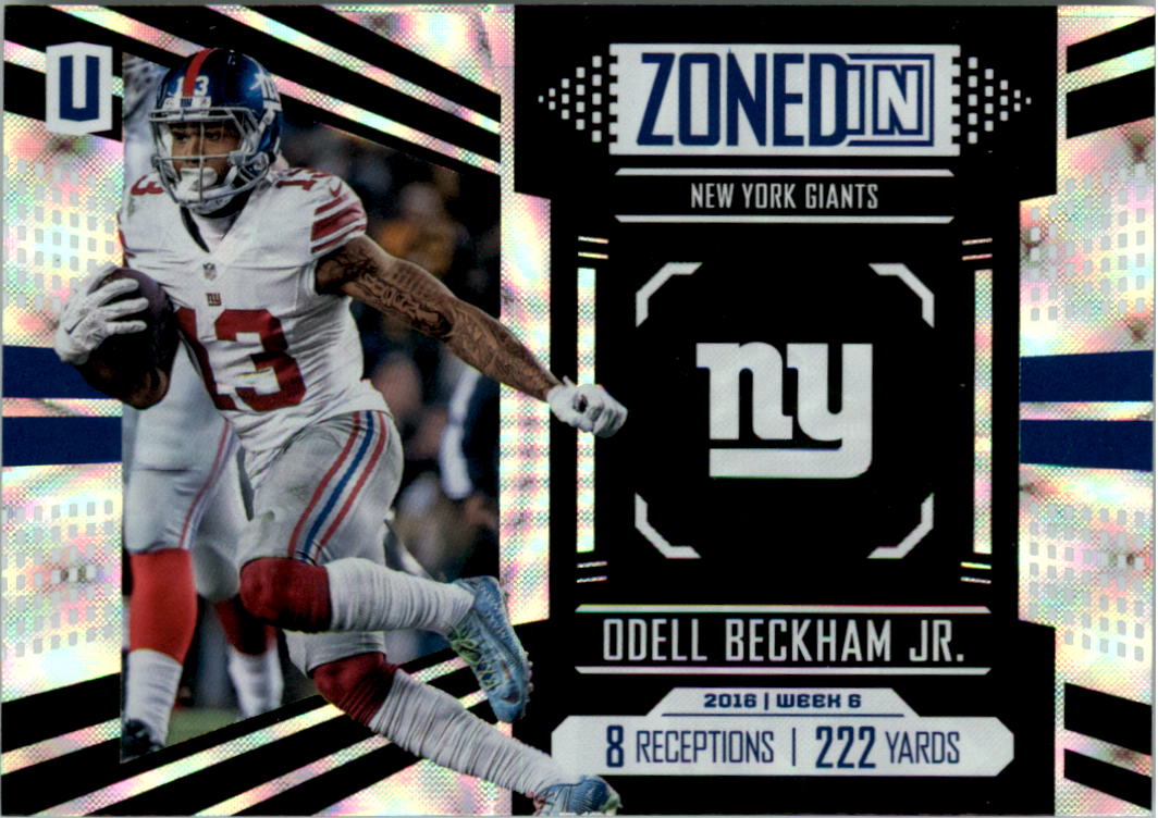 2017 Panini Unparalleled Zoned In #6 Odell Beckham Jr.