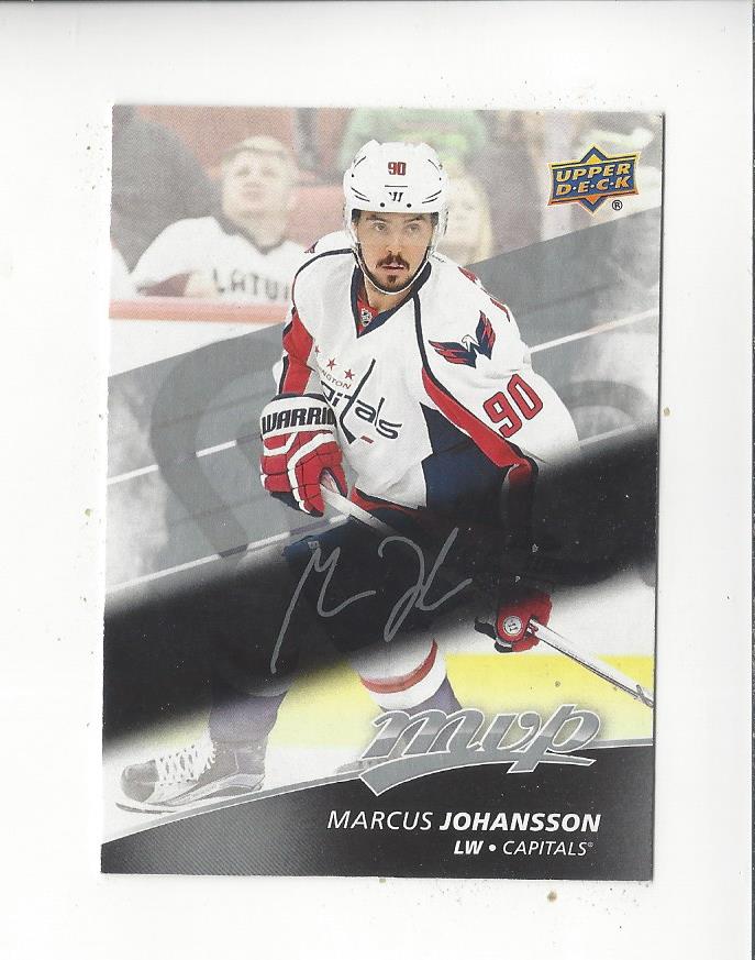 2017-18 Upper Deck MVP Silver Script #126 Marcus Johansson