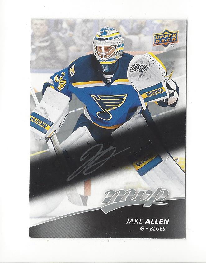 2017-18 Upper Deck MVP Silver Script #199 Jake Allen