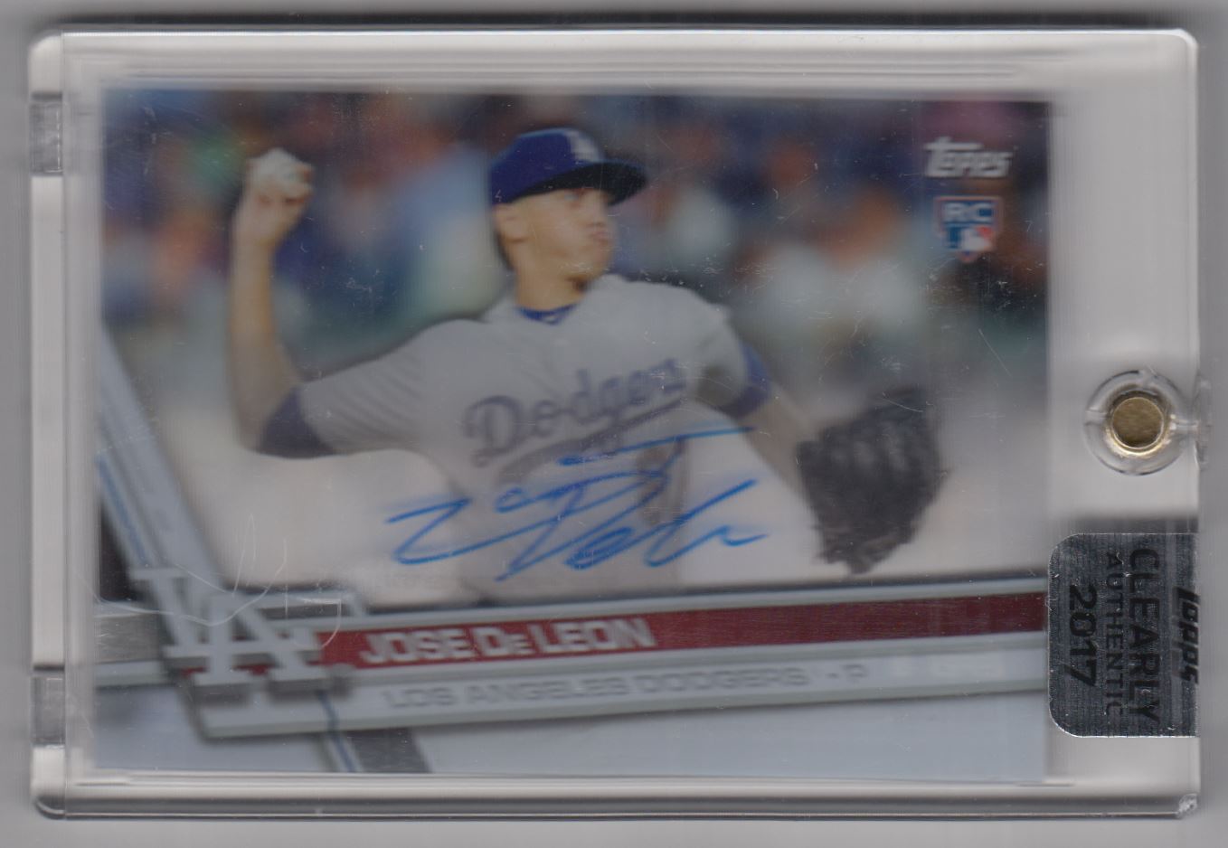 2017 Bowman Chrome #75A Jose De Leon RC on Fanatics Collect