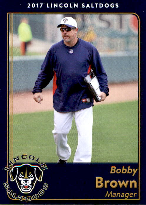 2017 Lincoln Saltdogs Team Issue #2 Bobby Brown MG - NM