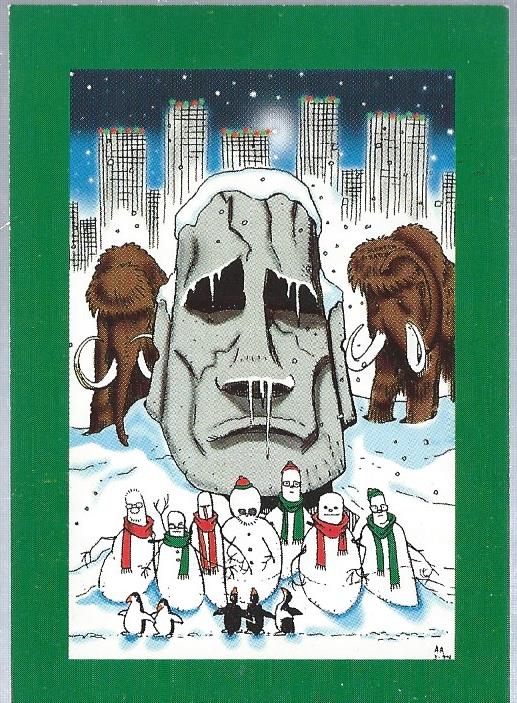 1994 Cards Illustrated Legend Comics Christmas Card #NNO Art by Arthur Adams