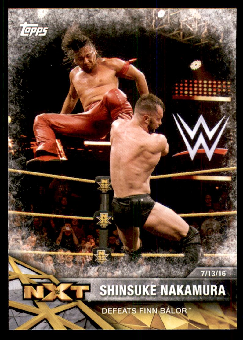 2017 Topps WWE NXT Matches and Moments #48 Shinsuke Nakamura Defeats Finn Balor