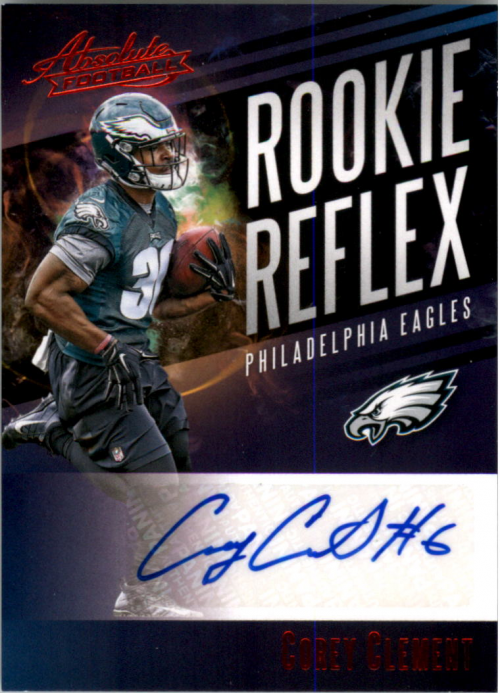 2017 Absolute Rookie Reflex Signatures Red #29 Corey Clement