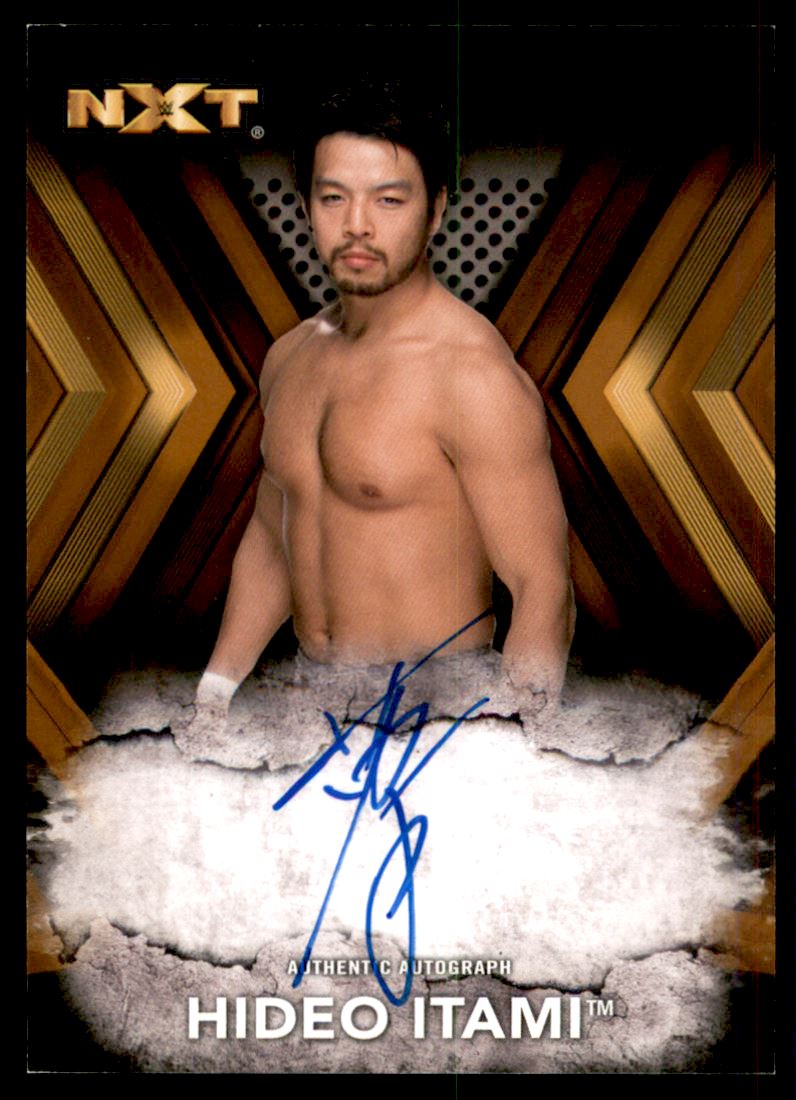 Hideo Itami 2015 Topps WWE Undisputed NXT In Line Autographs Card # NAHI