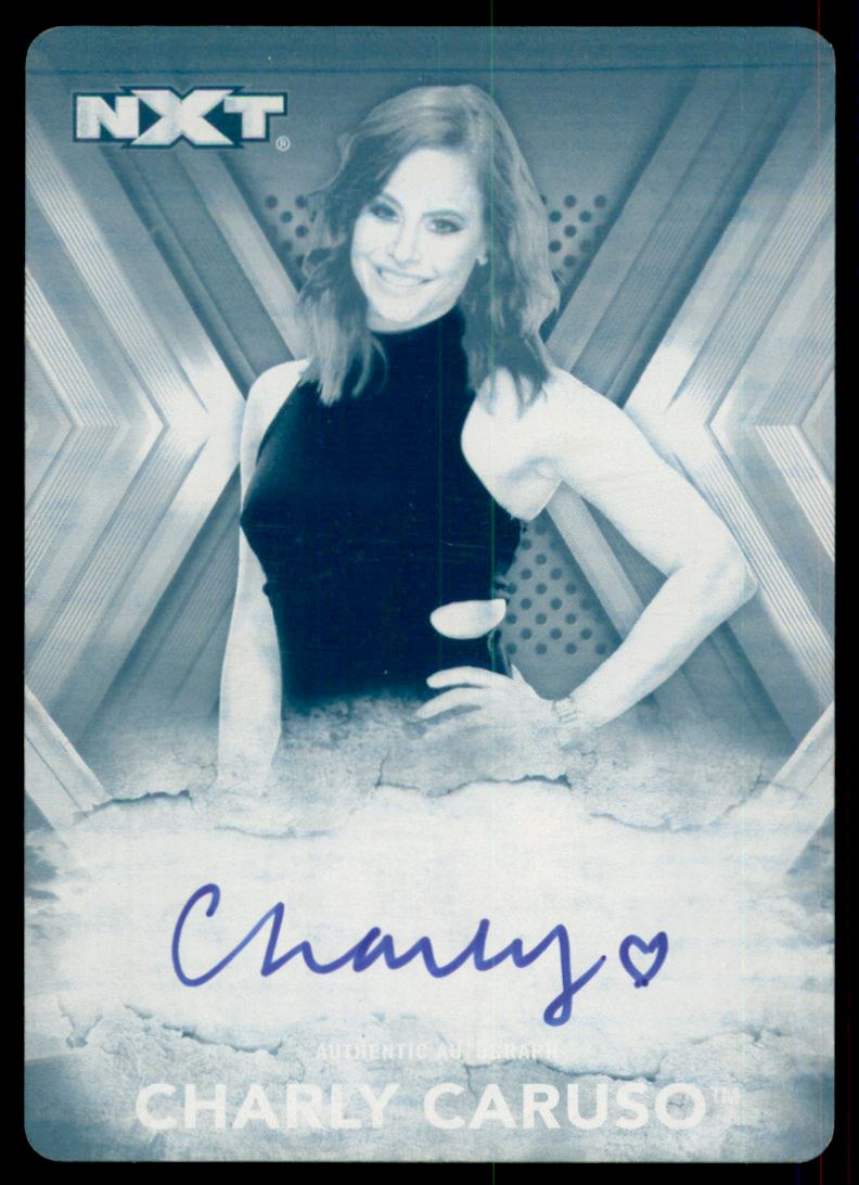 2017 Topps WWE NXT Autographs Printing Plates Cyan #RACC Charly Caruso