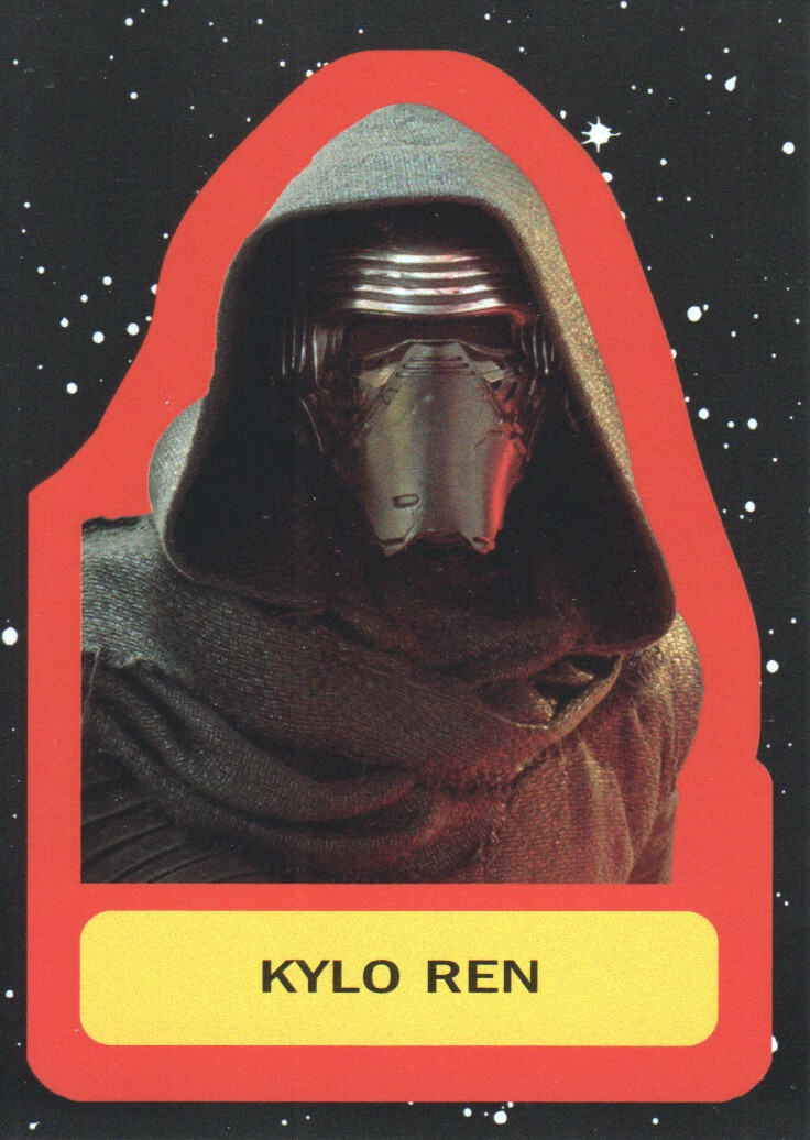 2017 Topps Star Wars Journey to The Last Jedi Character Retro Stickers #1 Kylo Ren